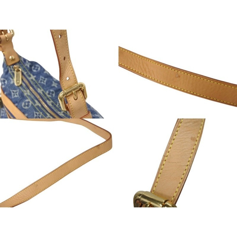 LOUIS VUITTON Baggy Shoulder Bag Monogram Denim Blue - Picture 8 of 9